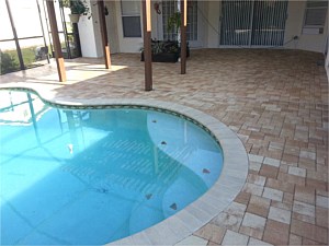 Brick Pool Deck Pavers, Clearwater, FL